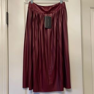 Zara pleather midi skirt XS